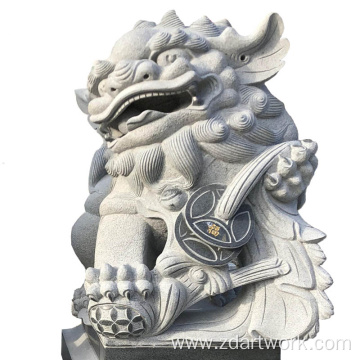 Customized stone carving lion